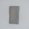 Striped Linen Napkin, Grey and Black