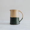 Half Dark Green Jug, Handmade In The UK