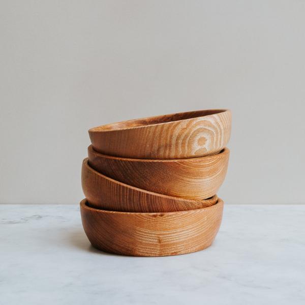 Handturned Ash Wood Bowl