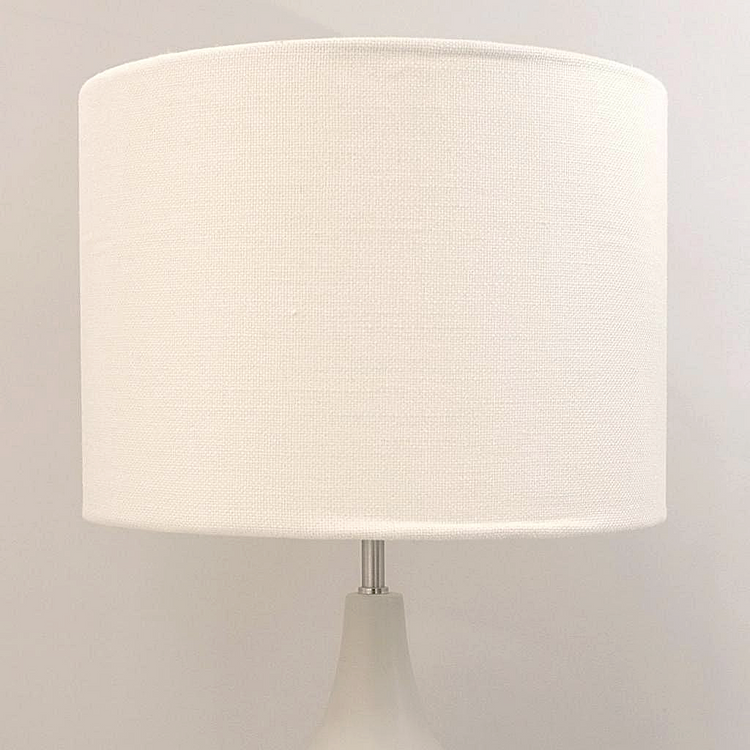 Cream linen lightshade