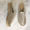 Wool Felt Espadrille Slippers, Cream
